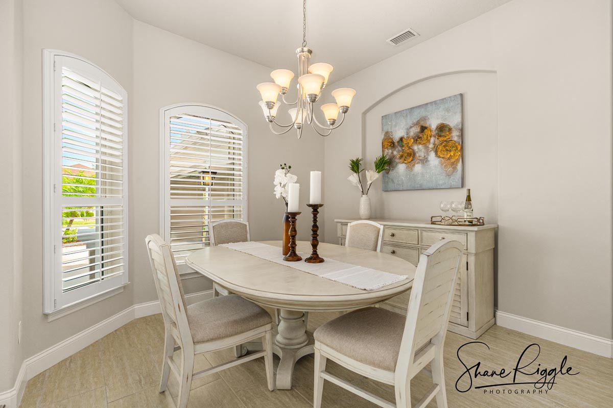Dining Area with Home Staging